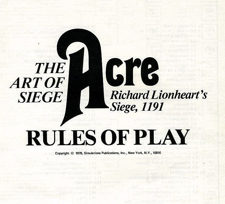 Acre: Richard Lionheart's Siege, 1191