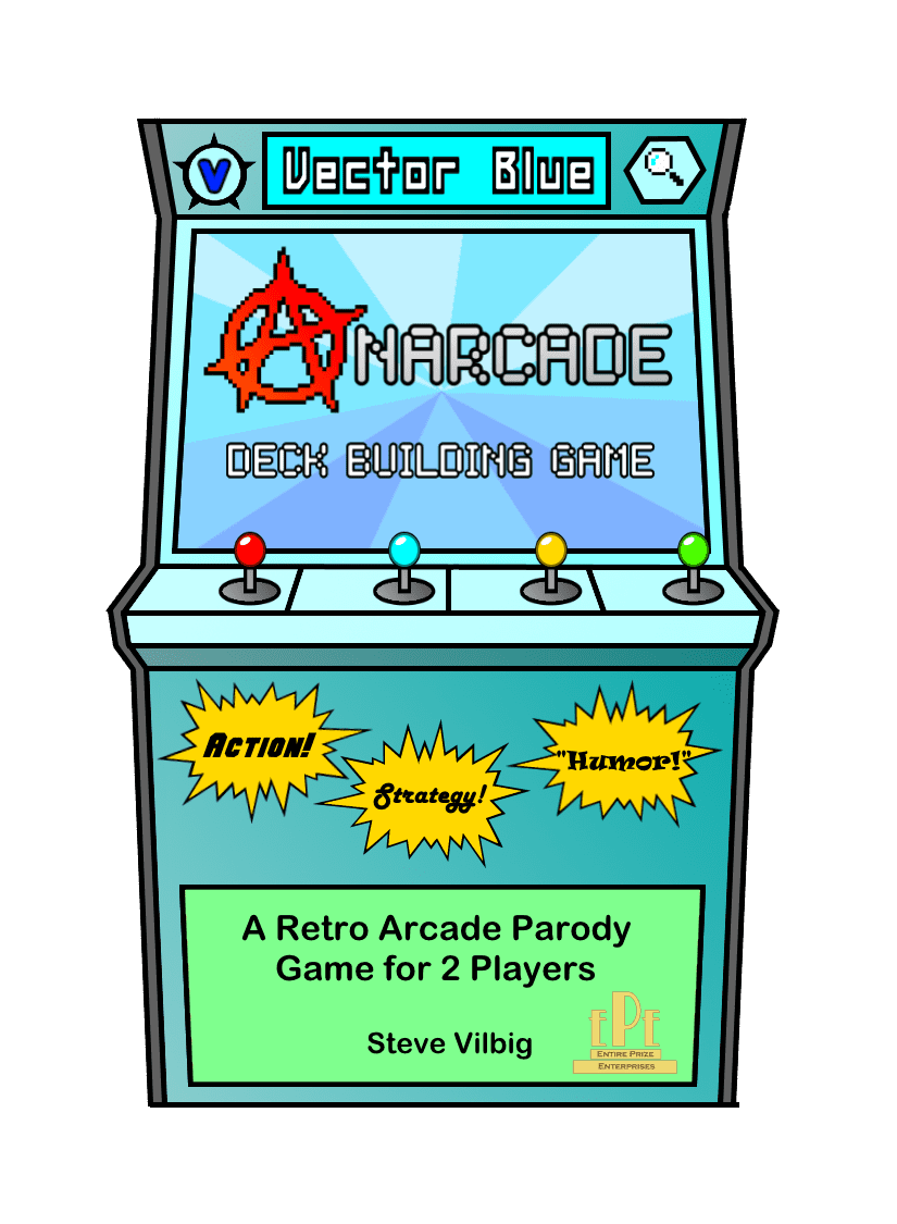 Anarcade Deck Building Game: Vector Blue box art