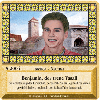 Die Siedler von Catan: Das Kartenspiel – Sonderkarte 2004 – Benjamin, der treue Vasall