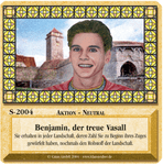 Board Game: Die Siedler von Catan: Das Kartenspiel – Sonderkarte 2004 – Benjamin, der treue Vasall