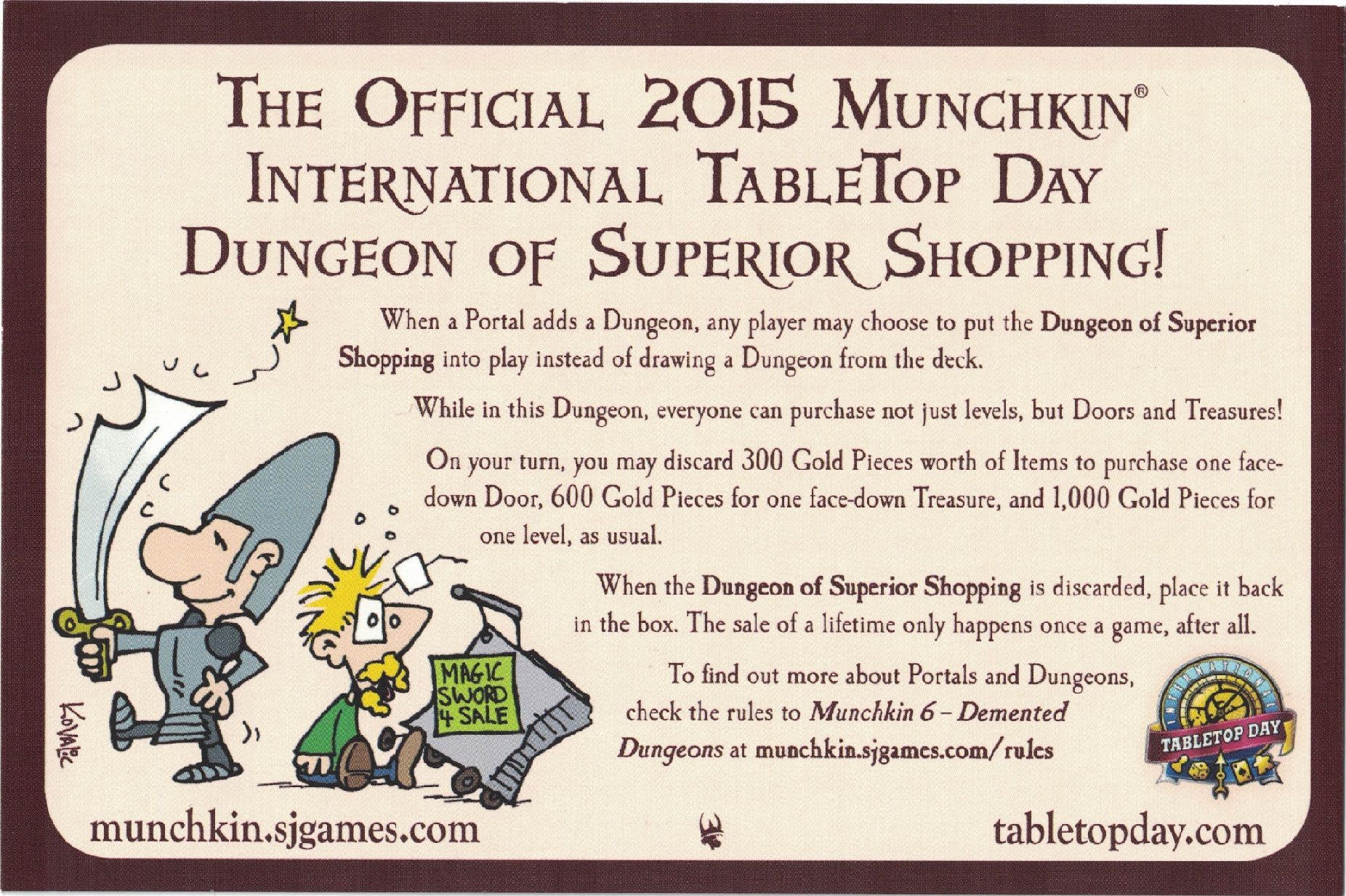 Munchkin Dungeon: Dungeon of Superior Shopping image