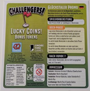 Challengers! Lucky Coins! Bonus Tokens