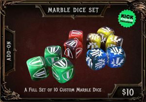 Dark Rituals: Malleus Maleficarum – Marble dice set