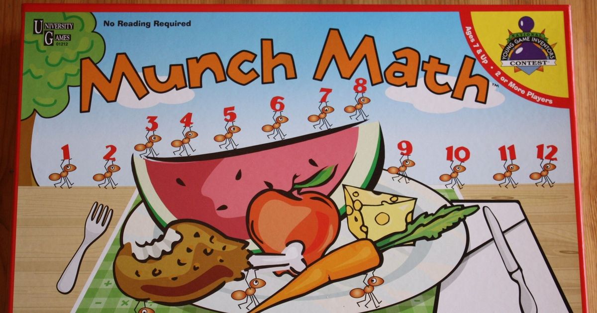Munch Math Game Board Game BoardGameGeek