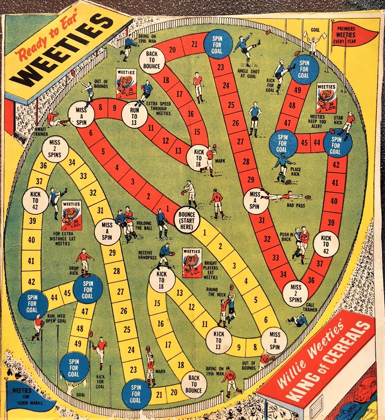 Willie Weeties football game