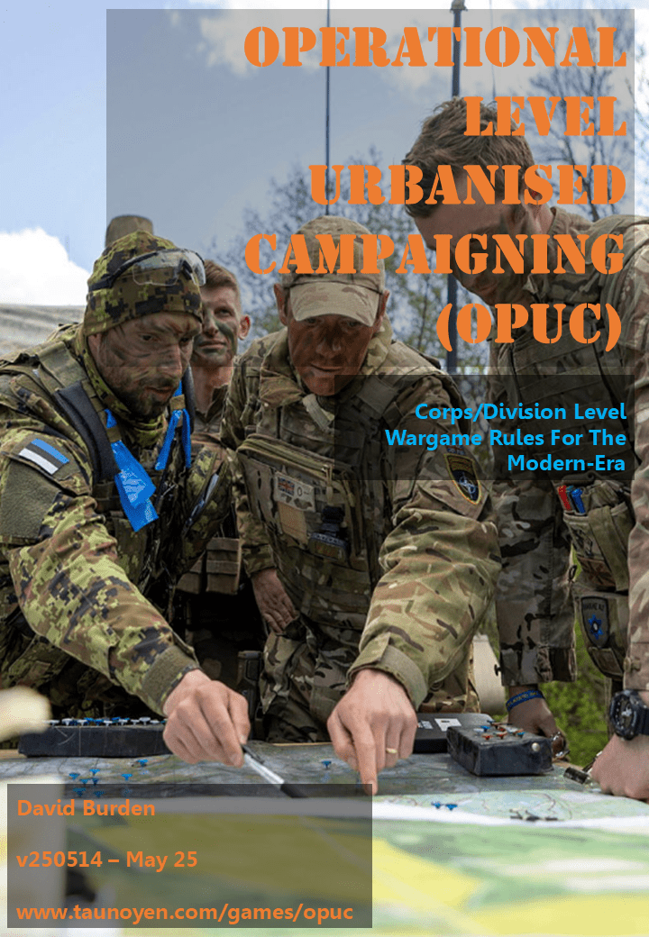 Cover art for Operational Level Urbanised Campaigning (OPUC)
