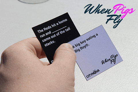 When Pigs Fly: A Card Game for Cincinnati Cynics box art