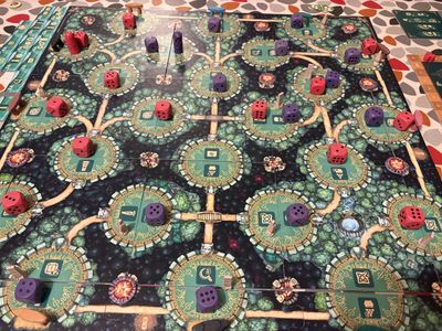 The Druids of Edora gameplay board