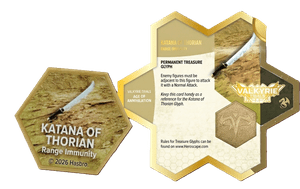 Heroscape: Valkyrie Trials Katana of Thorian Treasure Glyph Promo
