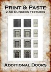 RPG Item: Print & Paste 2.5D Dungeon Textures: Additional Doors