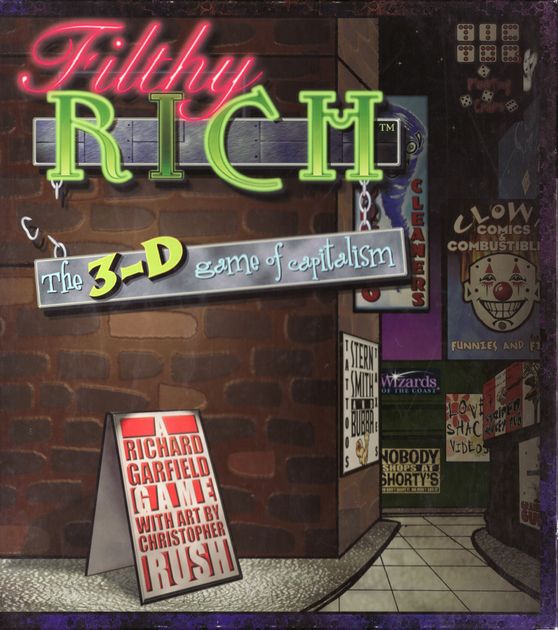 Details about   1998 Wizards Of The Coast Filthy Rich The 3D Board Game Of Capitalism COMPLETE 
