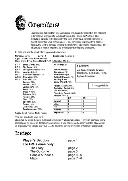 Gremlins! | RPG Item | RPGGeek