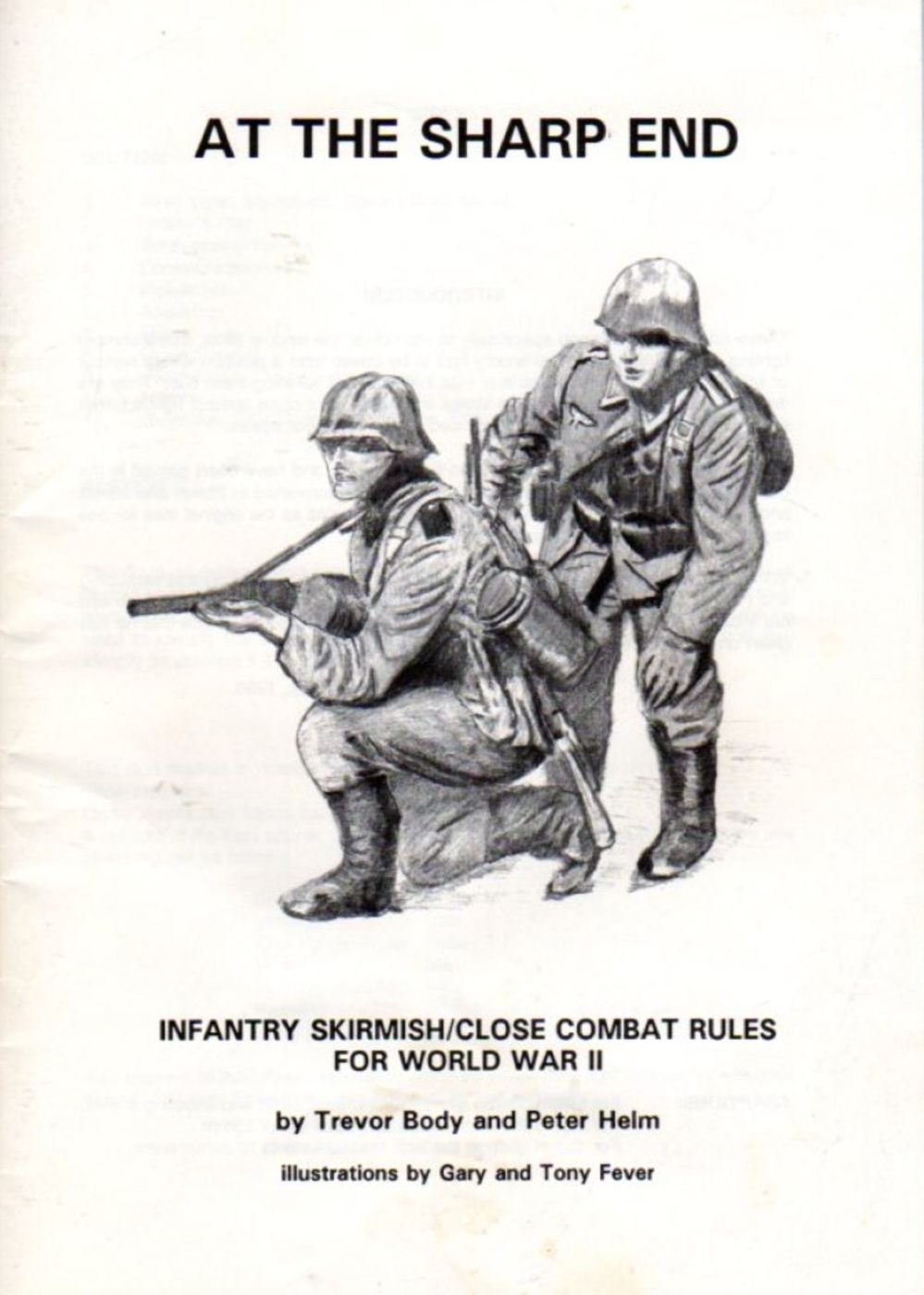 Cover art for At the Sharp End: Infantry Skirmish/Close Combat Rules for Word War II