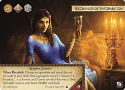 A Game of Thrones: The Card Game – Exchange of Information Alternate Art Promo Card