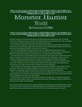 RPG Item: Monster Hunter World (A Jumpchain CYOA)