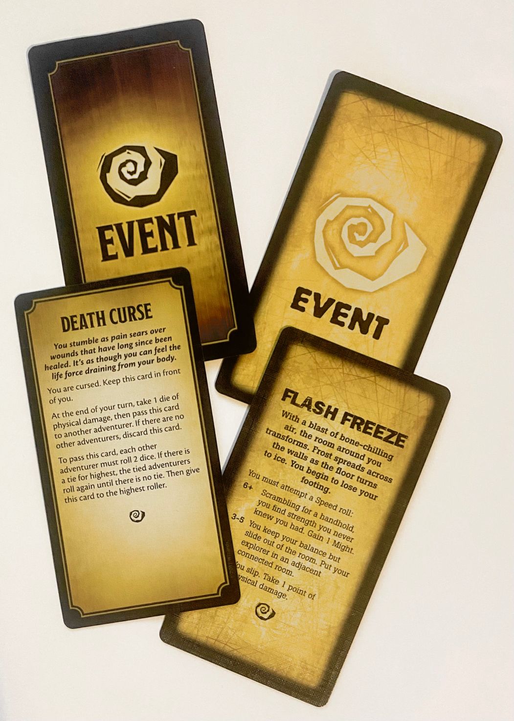 Betrayal at House of the Hill and Baldur's Gate Promo Cards: Flash Freeze & Death Curse