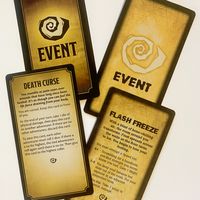 Betrayal at House on the Hill and Baldur's Gate Promo Cards: Flash Freeze & Death Curse