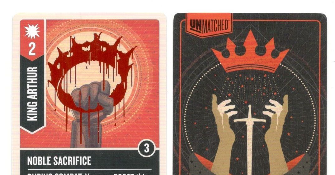 Unmatched King Arthur Foil Card Board Game Accessory BoardGameGeek