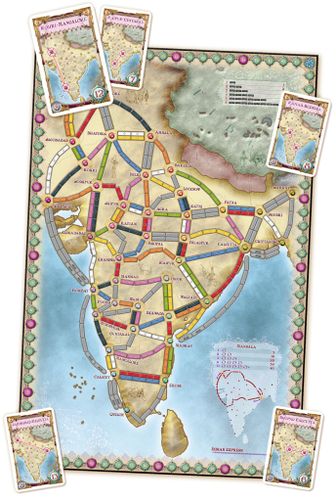 Board Game: Ticket to Ride Map Collection: Volume 2 – India & Switzerland