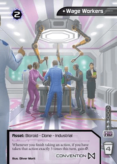 Wage Workers PAX UNPLUGGED 2023 Promo Card (fan expansion for Android: Netrunner)