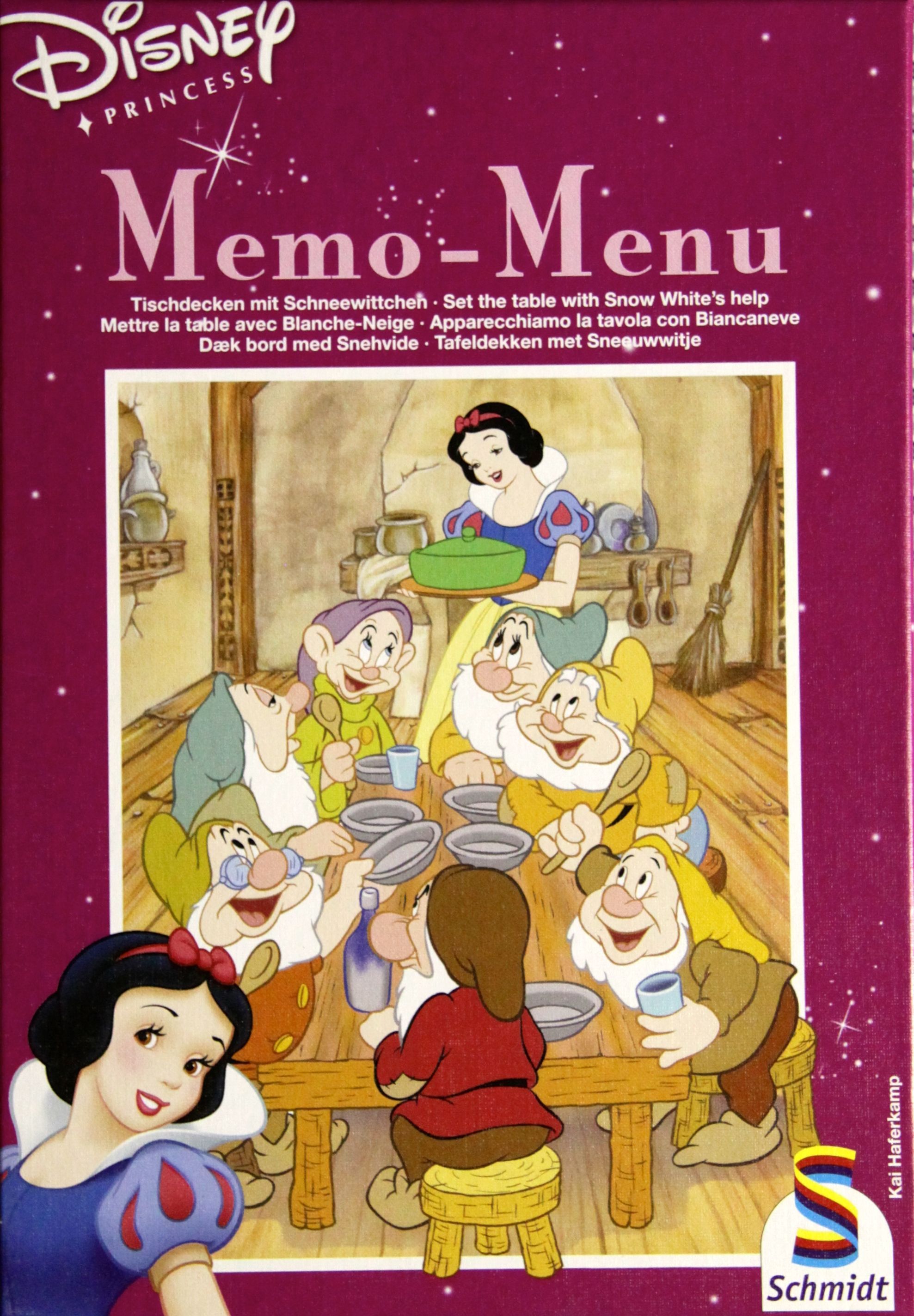Disney Princess Memo-Menu