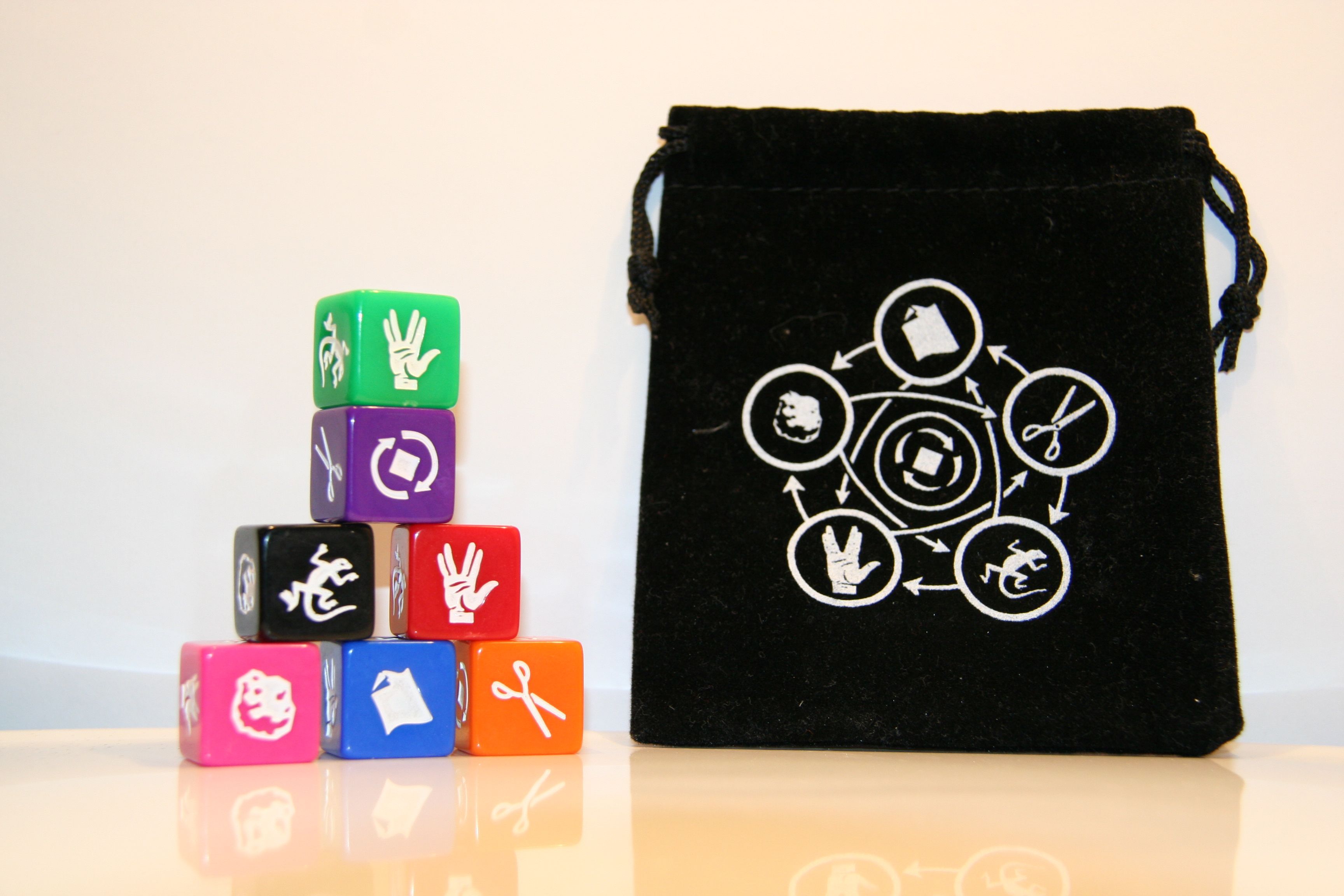 Rock Paper Scissors Lizard Spock Dice - Photo 1