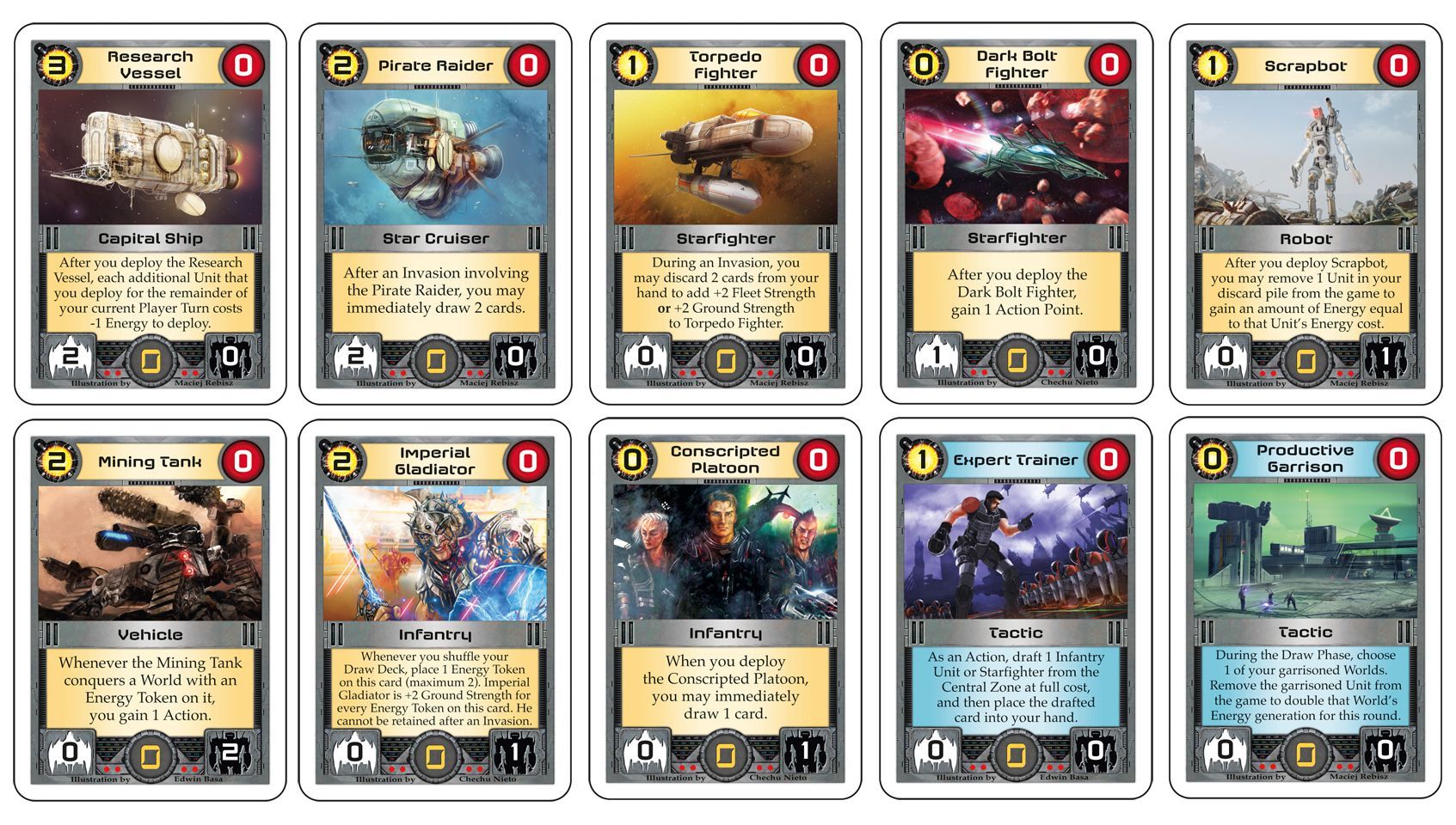 Core Worlds: Pre-Game Draft Cards box art
