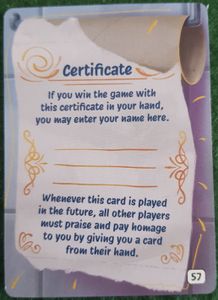 I AM DONE: Certificate Promo Card