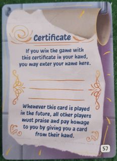 I AM DONE: Certificate Promo Card