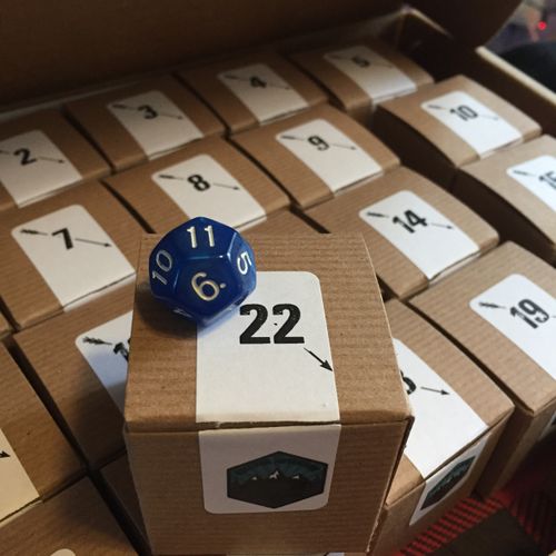 2019 Polyhedral Adventure Dice Advent Calendar d1524 Caution May