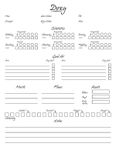 RPG Item: Doxy Character Sheets