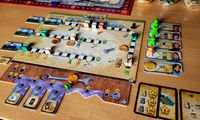 Russian Railroads player board at game end (408…