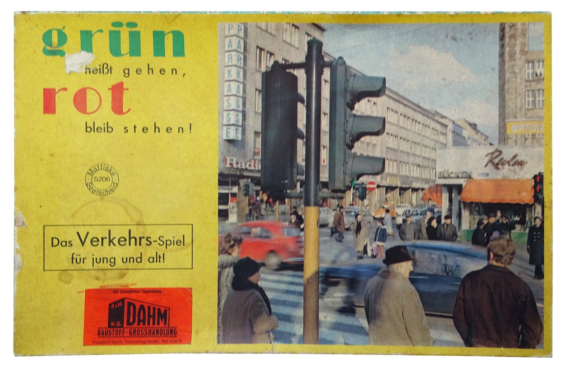 Grün heißt gegen, rot bleibt stehen!