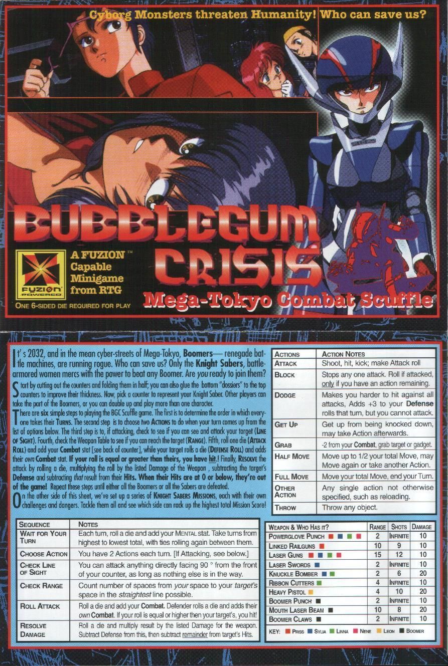 Bubblegum Crisis: Mega-Tokyo Combat Scuffle cover