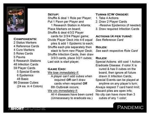 Pandemic_Short Guide_Game Summary | Pandemic