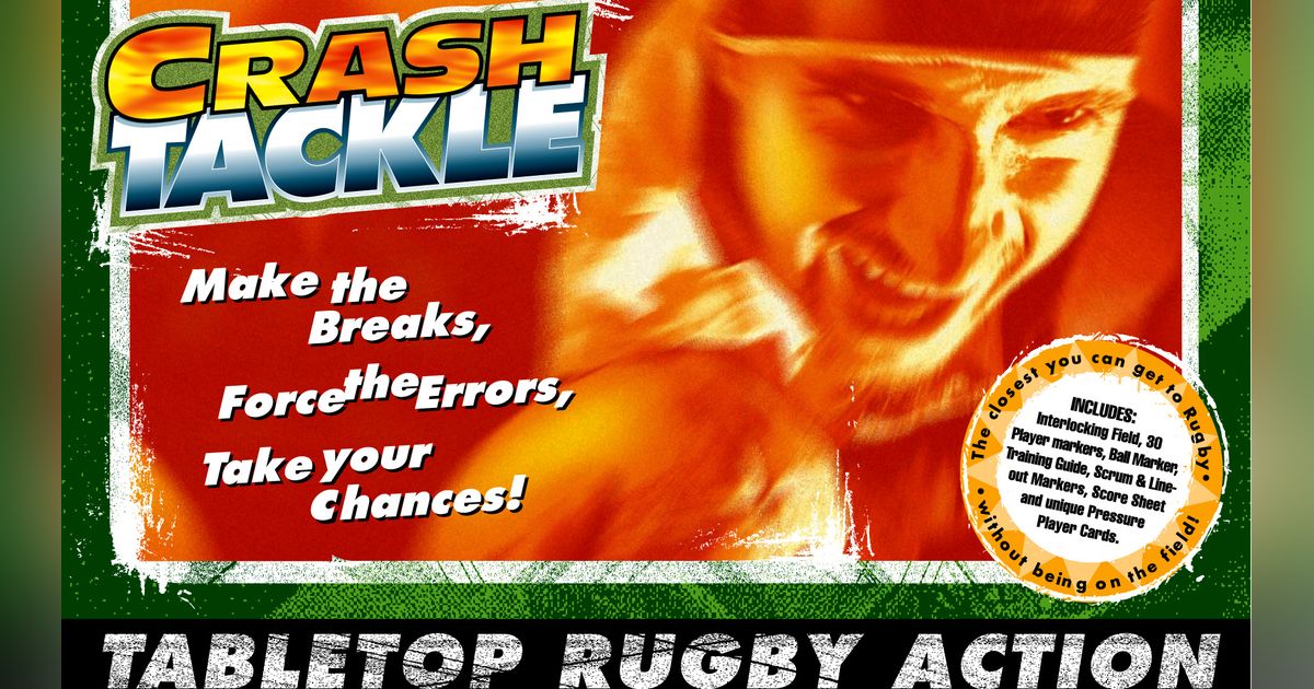 Crash Tackle Rugby Board Game, Board Game