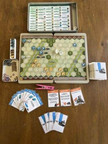 Set up of my magnetic travel version of memoir 44