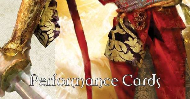 Performance Cards | RPG Item | BoardGameGeek