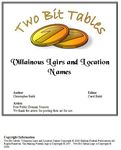 RPG Item: Two Bit Tables: Villainous Lairs and Location Names