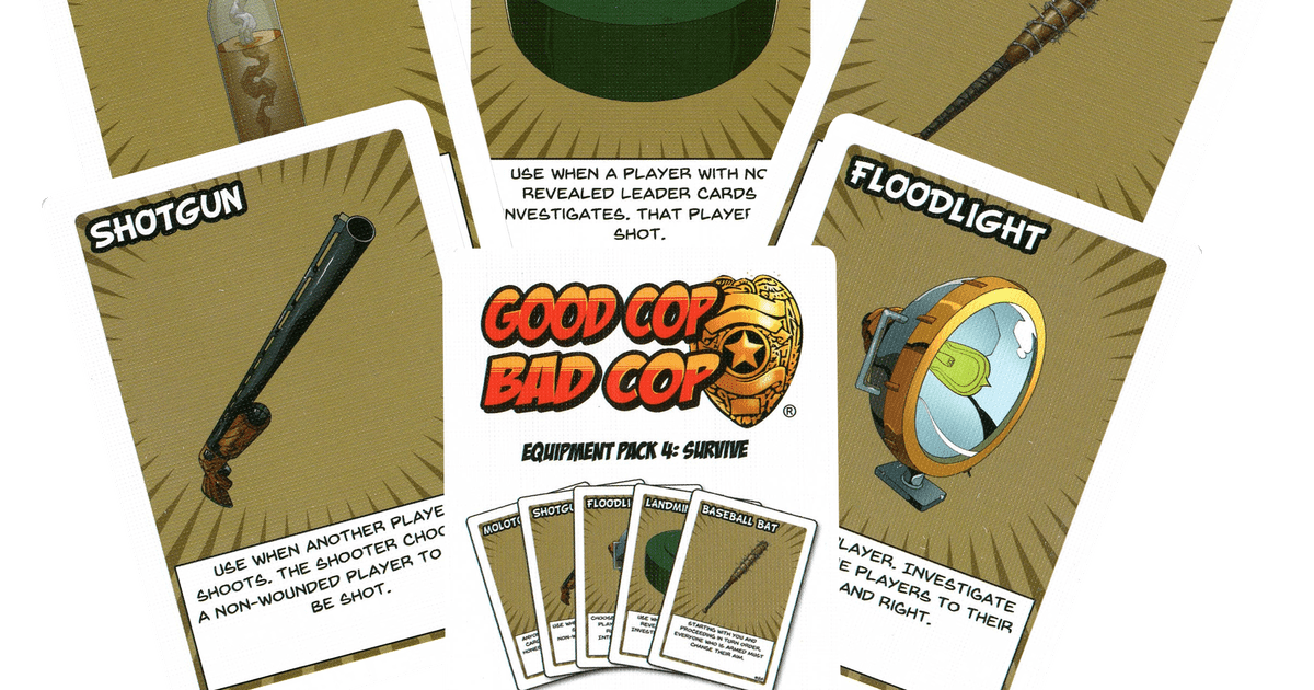 Good Cop Bad Cop Equipment Pack 4 Survive Board Game BoardGameGeek