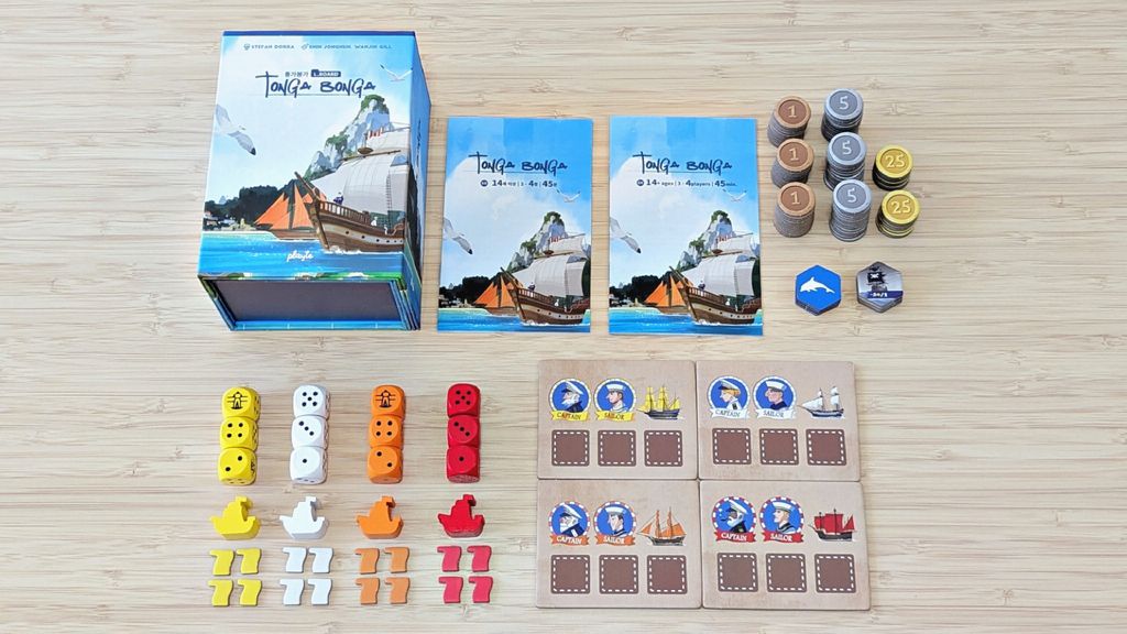Tonga Bonga is BACK! Side-by-side Comparison & Review. | BoardGameGeek
