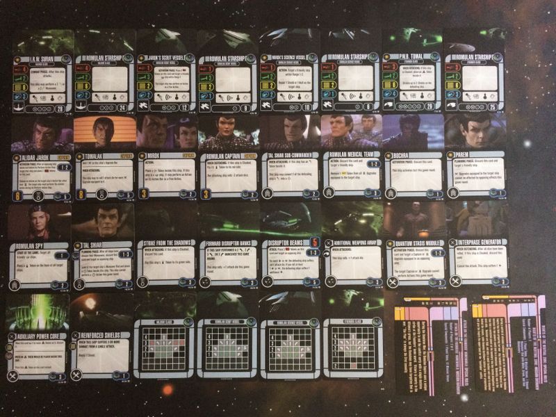 star trek attack wing romulan faction pack 2017