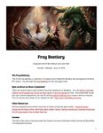 RPG Item: Fray Bestiary (Preview 1 Release)