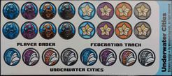 Underwater Cities: MeeplesUpgrade Stickers