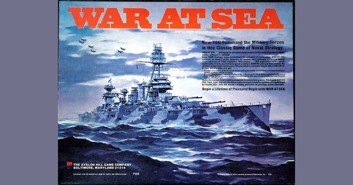 Avalon hill war at sea & war at sea 2 pdf référence cd 