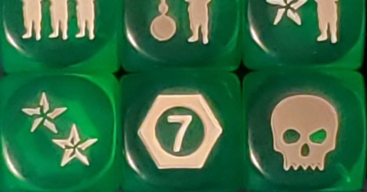 DDay Dice (Second Edition) Gem Green Supply Dice Board Game