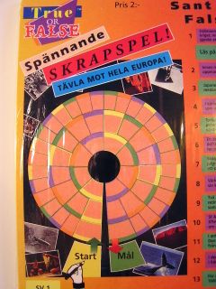 True or False: skrapspel