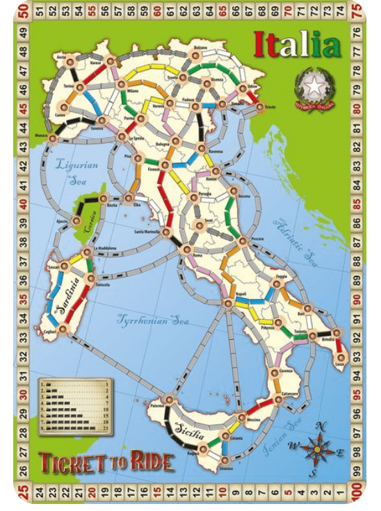 Italy (fan expansion for Ticket to Ride)