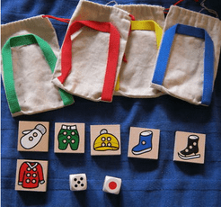 Lustiges Rucksackpacken
