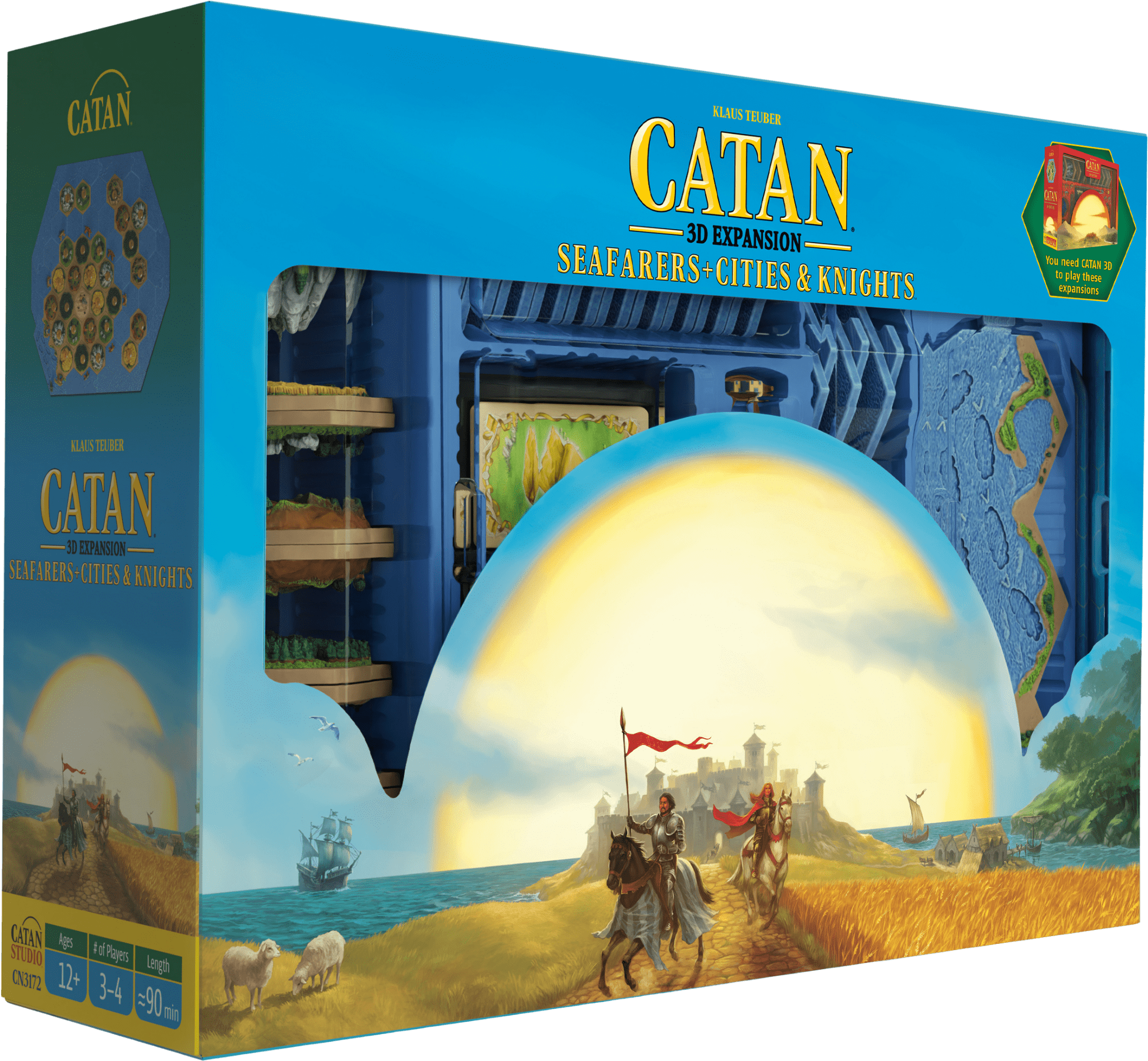 Catan: 3D Expansions – Seafarers + Cities & Knights doboz